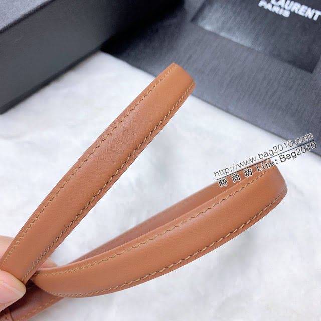Saint Laurent女士皮帶 聖羅蘭YSL鏈條五金小牛皮腰帶  jjp2145